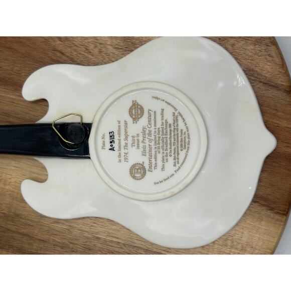 Vintage Bradford Exchange Elvis Presley Guitar Collector Plate 1992 TCB Gift - Picture 7 of 10